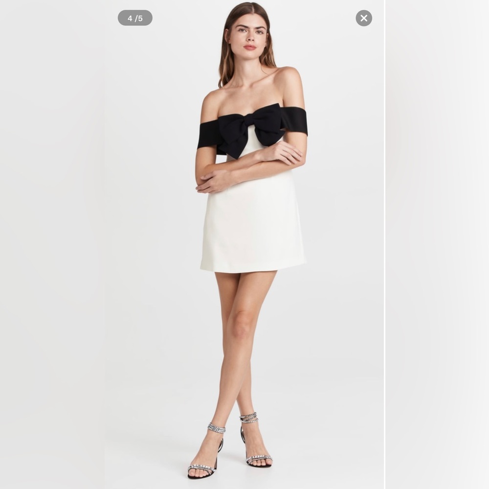 Self Portrait Off Shoulder Bow Dress